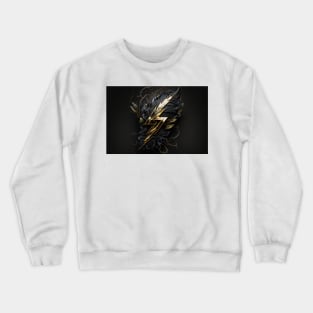 Black and Gold lightning Crewneck Sweatshirt